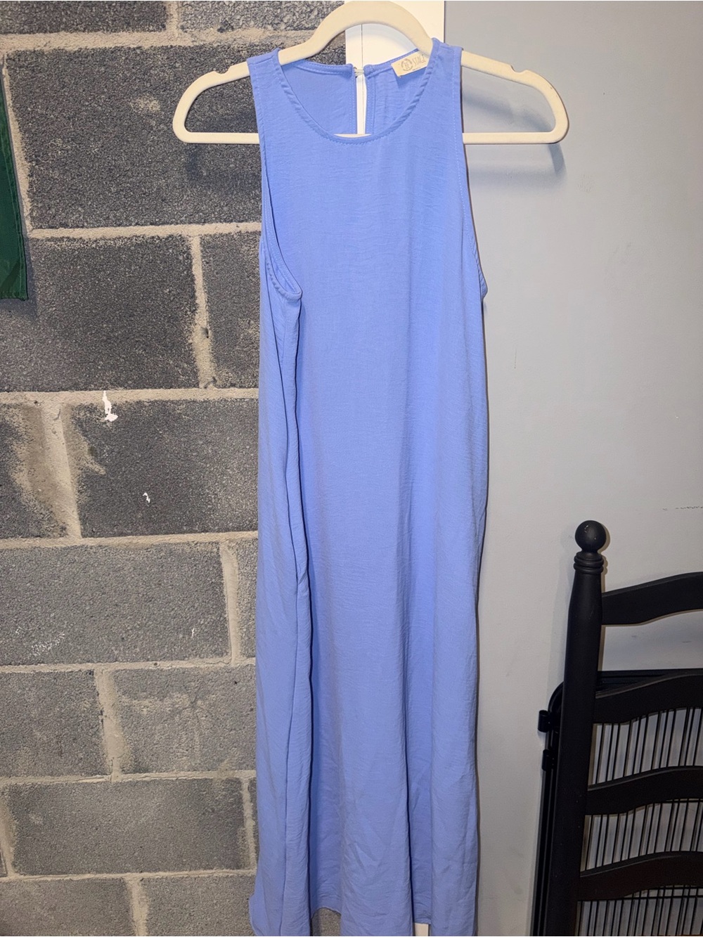 Sleeveless Periwinkle Maxi Dress - Elegant Everyday